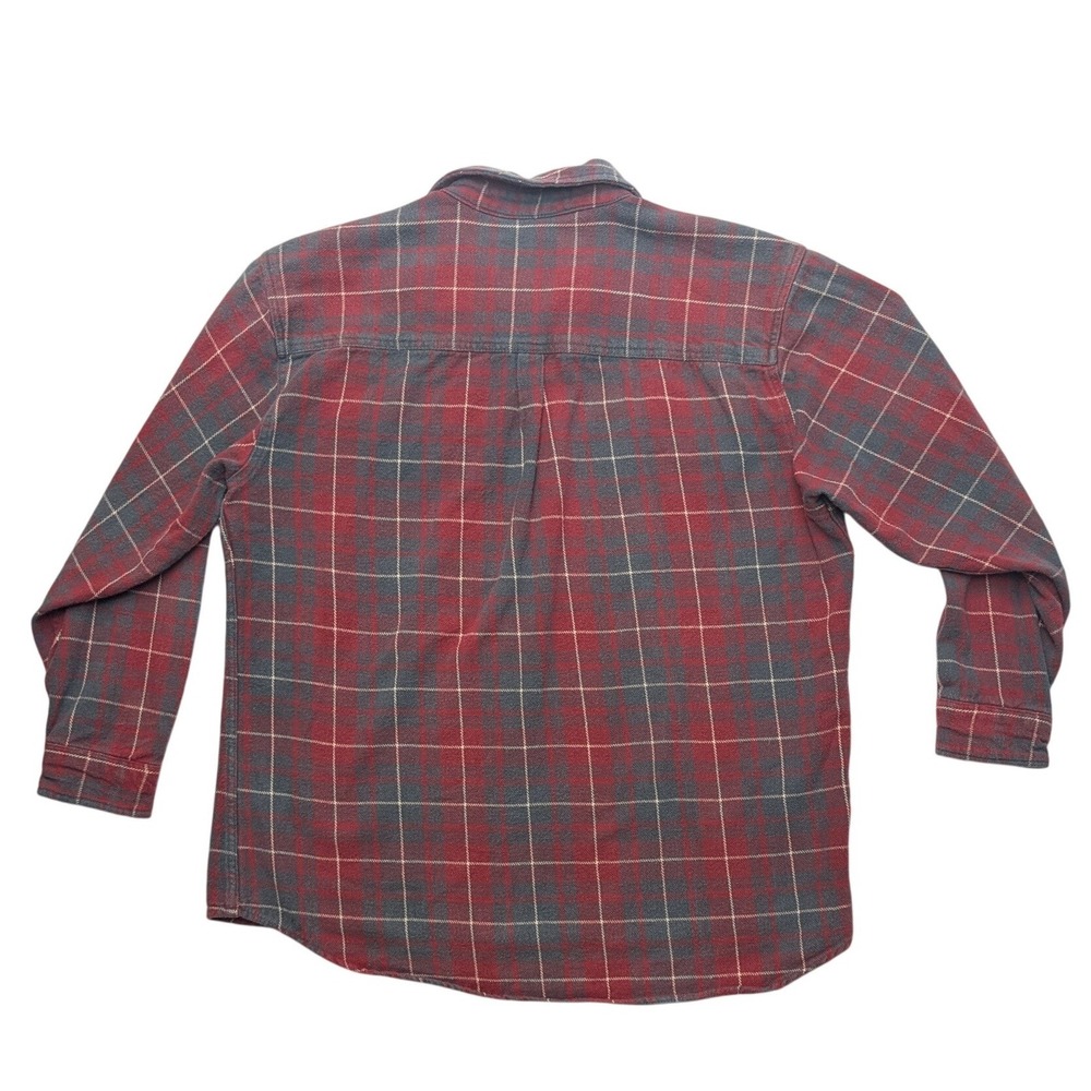 Stillwater Supply Co Flannel Shirt Mens XL Red Plaid Long Sleeve‎ Cotton - Picture 2 of 8